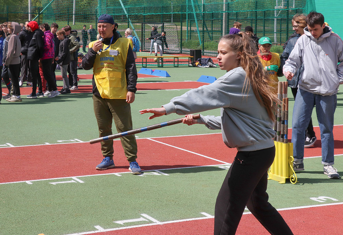 На соревнованиях по городошному спорту