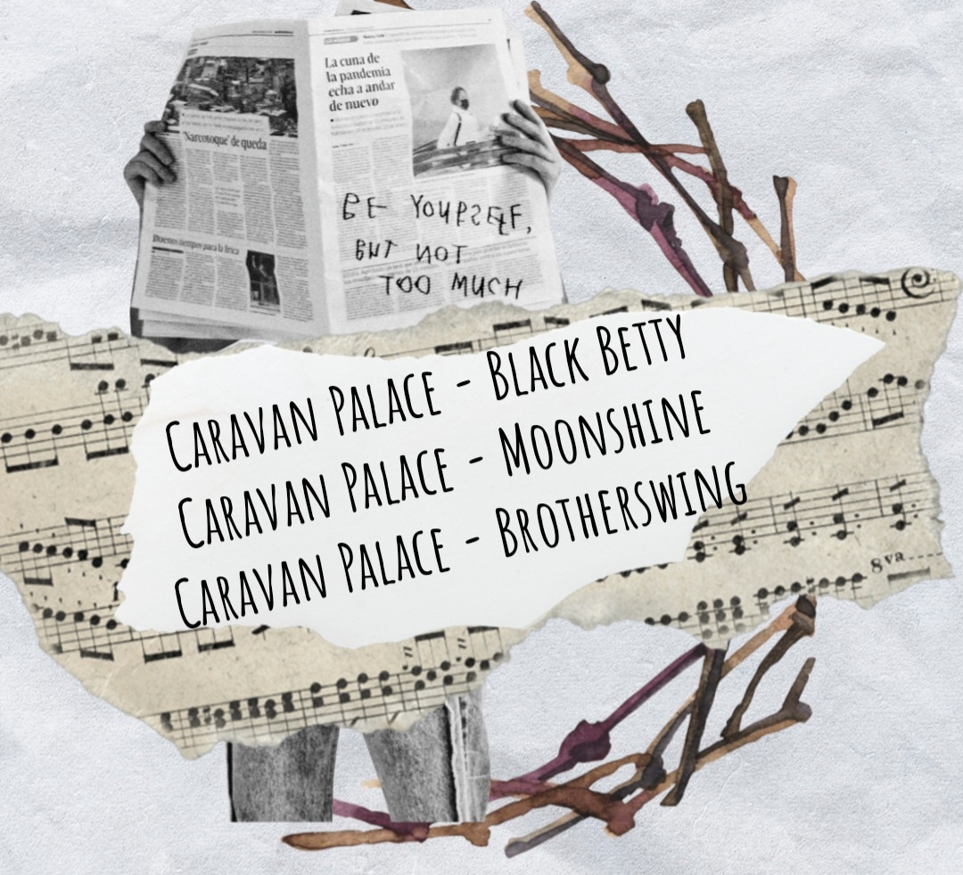 Коллаж автора, созданный в приложении "Саундтреки дня"