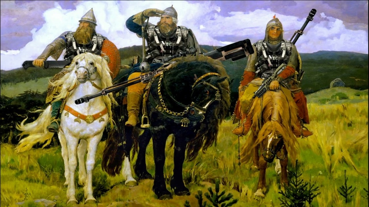 В.Васнецов "Богатыри"