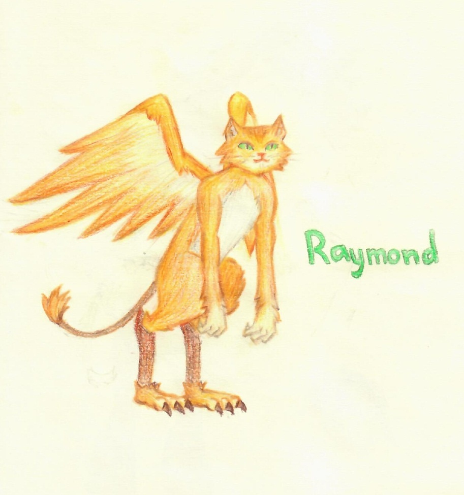 Кот-грифон Реймонд – рисунок Маринетт Мортем