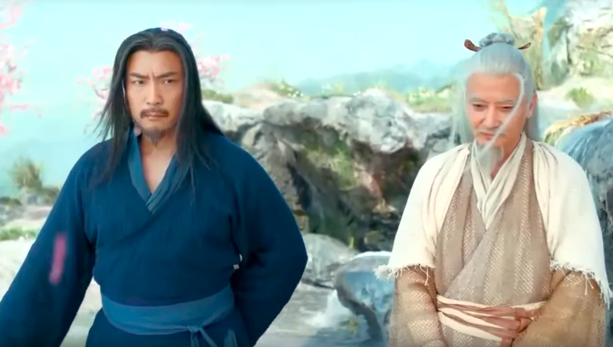 Вот этот милый дядечка с замашками Купидона. Слева.