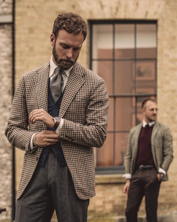 Пиджак в пастушью клетку на блогере Андреасе Вайнасе (Andreas Weinas). Фото: Джонатан Дэниел Прайс (Jonathan Daniel Pryce, garconjon)