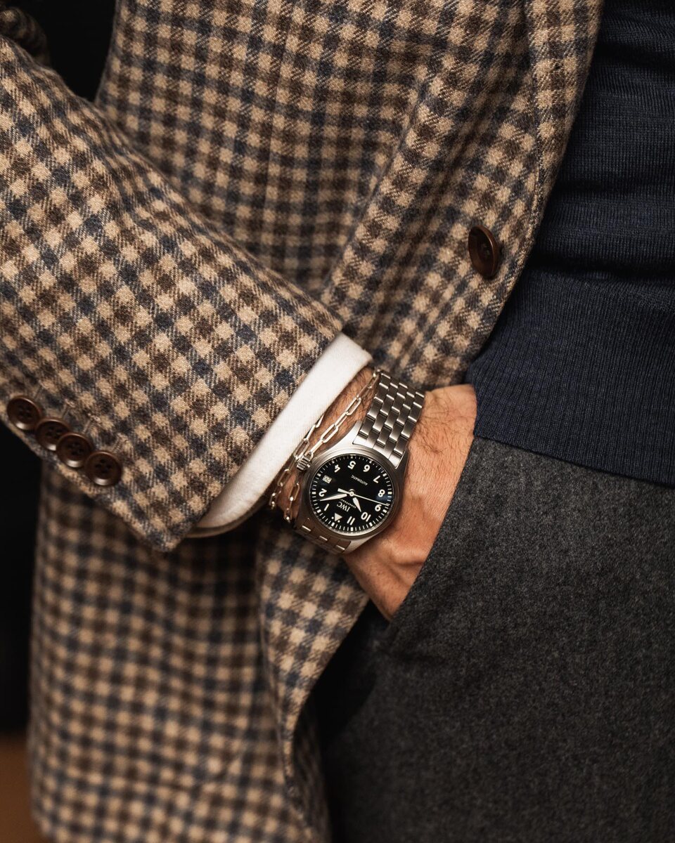 Пиджак в пастушью клетку на блогере Андреасе Вайнасе (Andreas Weinas). Фото: Джонатан Дэниел Прайс (Jonathan Daniel Pryce, garconjon)