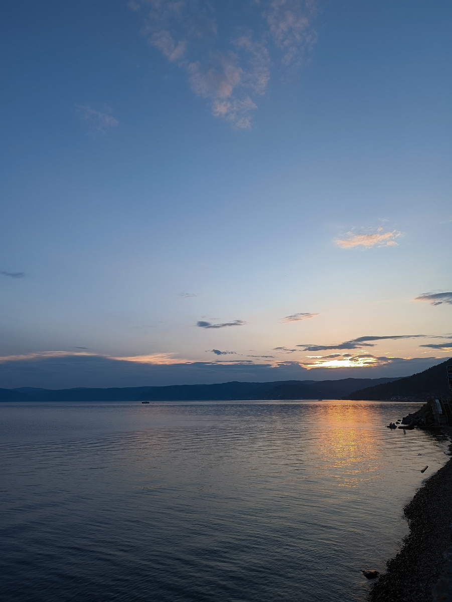 Закат в Листвянке. 