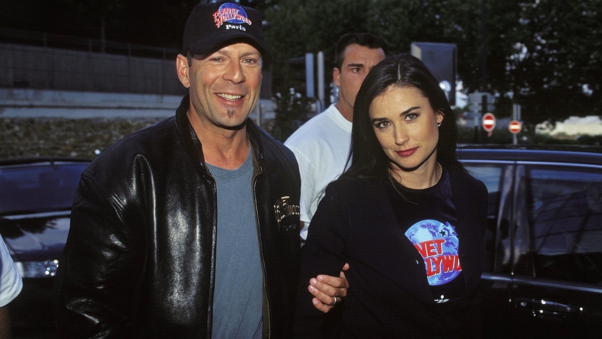 Деми Мур и Брюса Уиллис в молодости