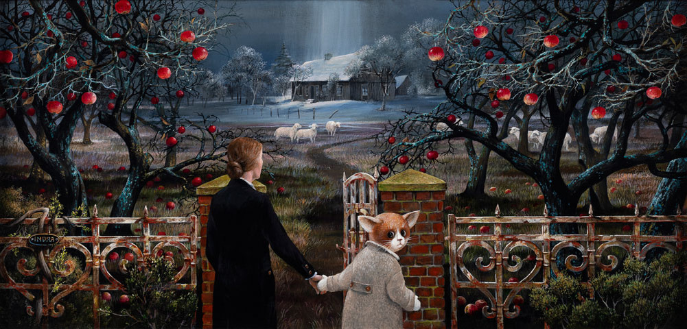  © Индра Грушайте (Indra Grušaitė). Сад памяти.  37х77 см. 2022.