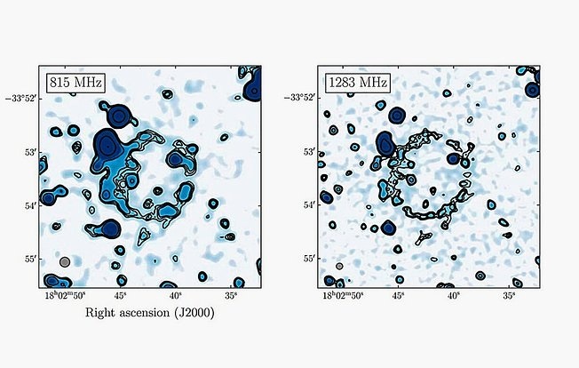 Открытое кольцо в радиодиапазоне. Credit: Bordiu et al.