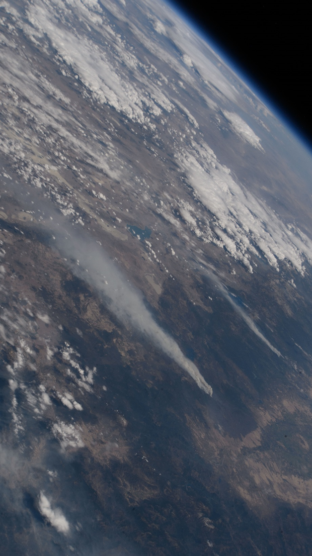 Лесные пожары в Северной калифорнии с борта МКС. Фото: nasa.blog.com