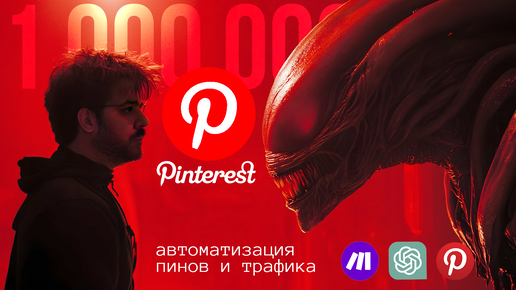 Автоматический трафик с Pinterest с помощью Make com. Арбитраж трафика 2024 с нейросетями