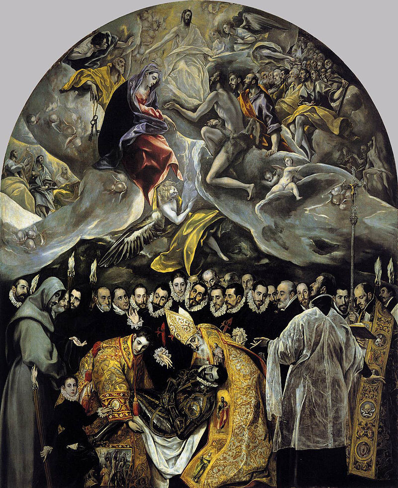 Погребение графа Оргаса (1586—1588, холст, масло, 480 × 360 см, церковь Сан-Томе, Толедо)
