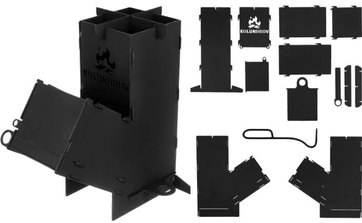 Печь-ракета KOLUNDROV,