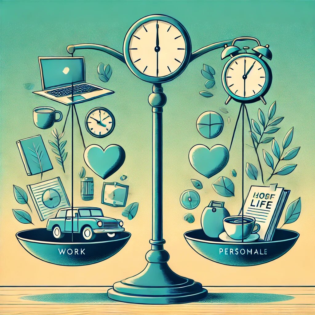 Вот изображение, которое отлично иллюстрирует тему баланса между работой и личной жизнью. Оно передает идею гармонии и равновесия, которые необходимы для счастливой и успешной жизни.