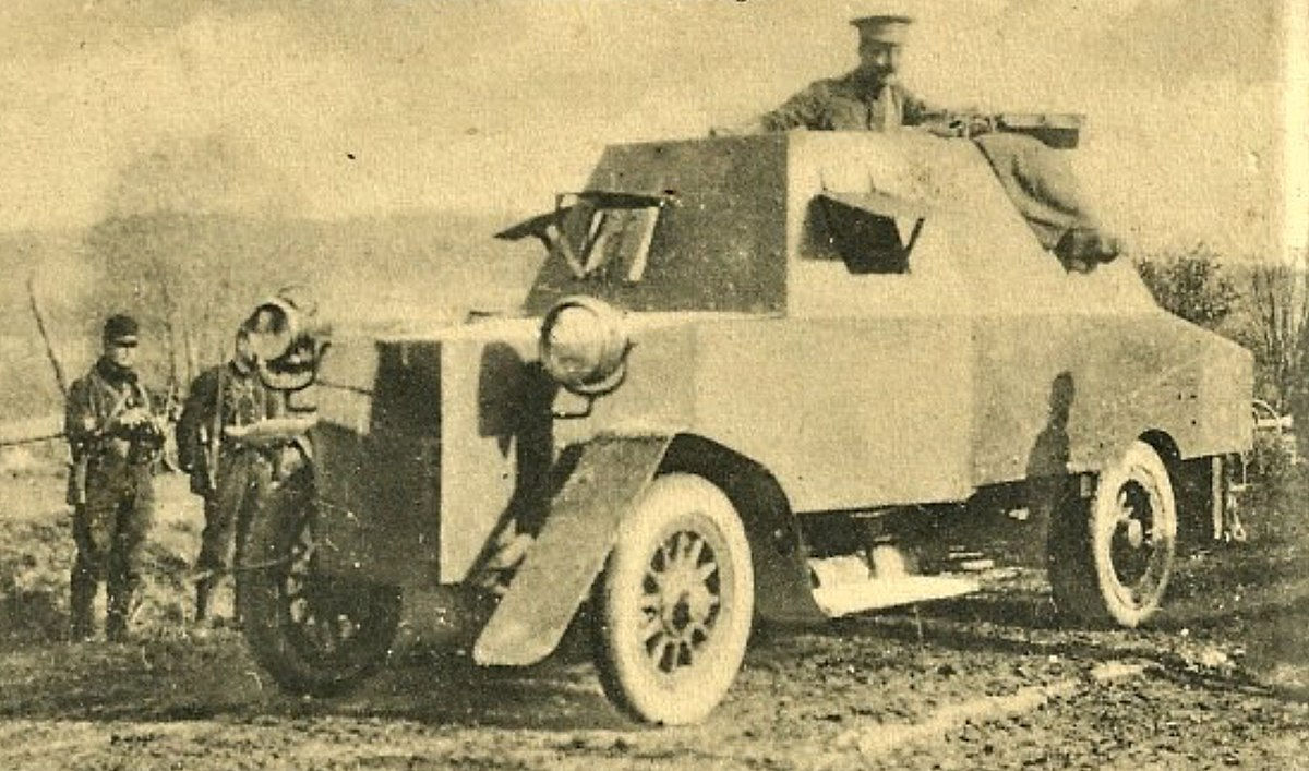 "Боевая" версия бронеавтомобиля Talbot на испытаниях. Фотография в свободном доступе.