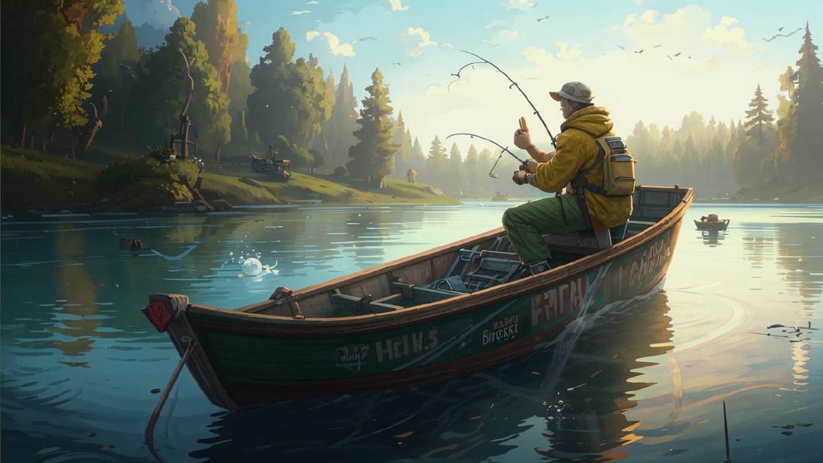 Ловля рыбы с лодки