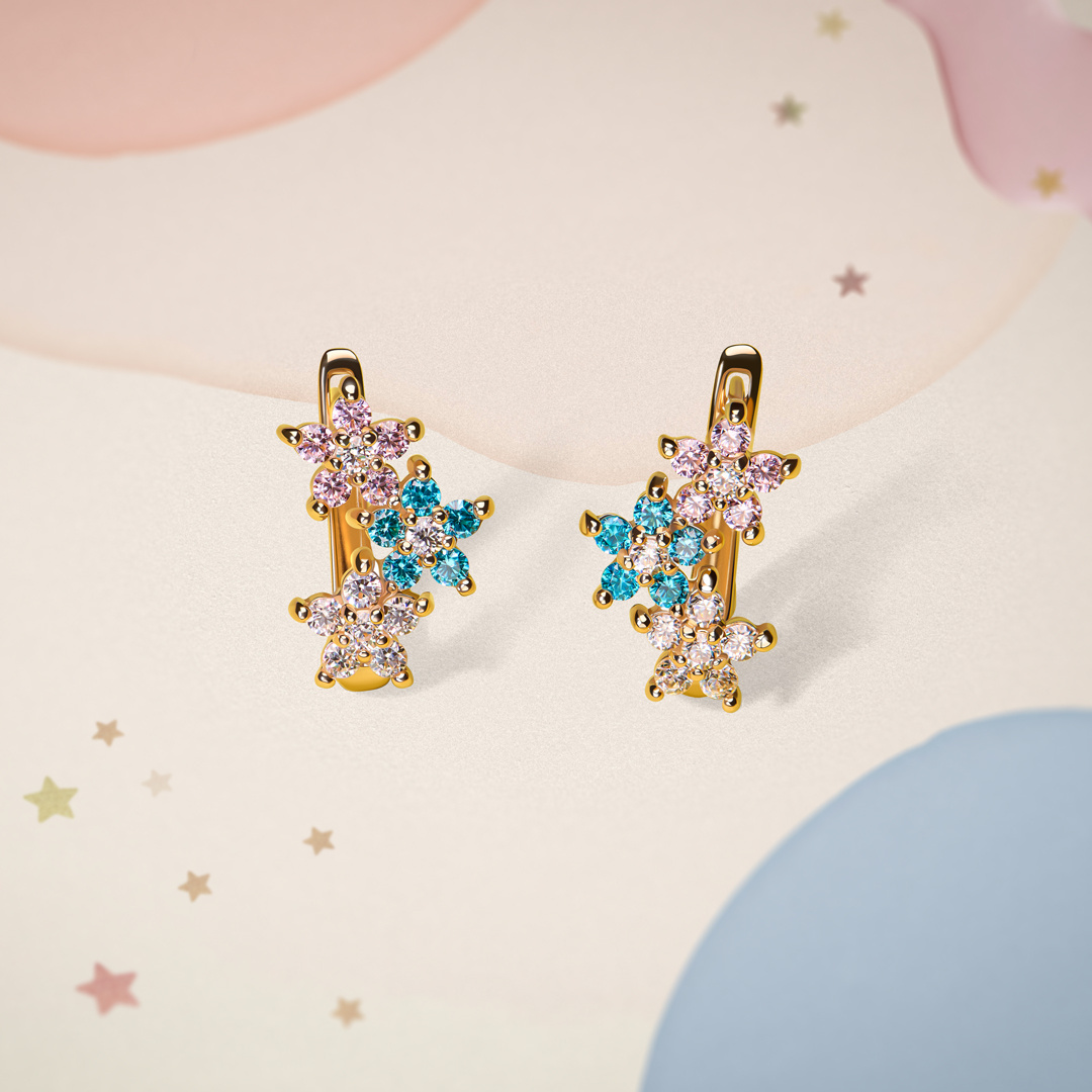 Серьги из детской коллекции MIUZ Diamonds