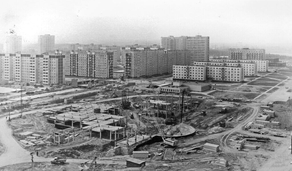 Строительство Десногорска, фото из интернета.