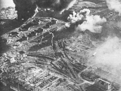    Сталинград на снимке с воздуха в 1942 году