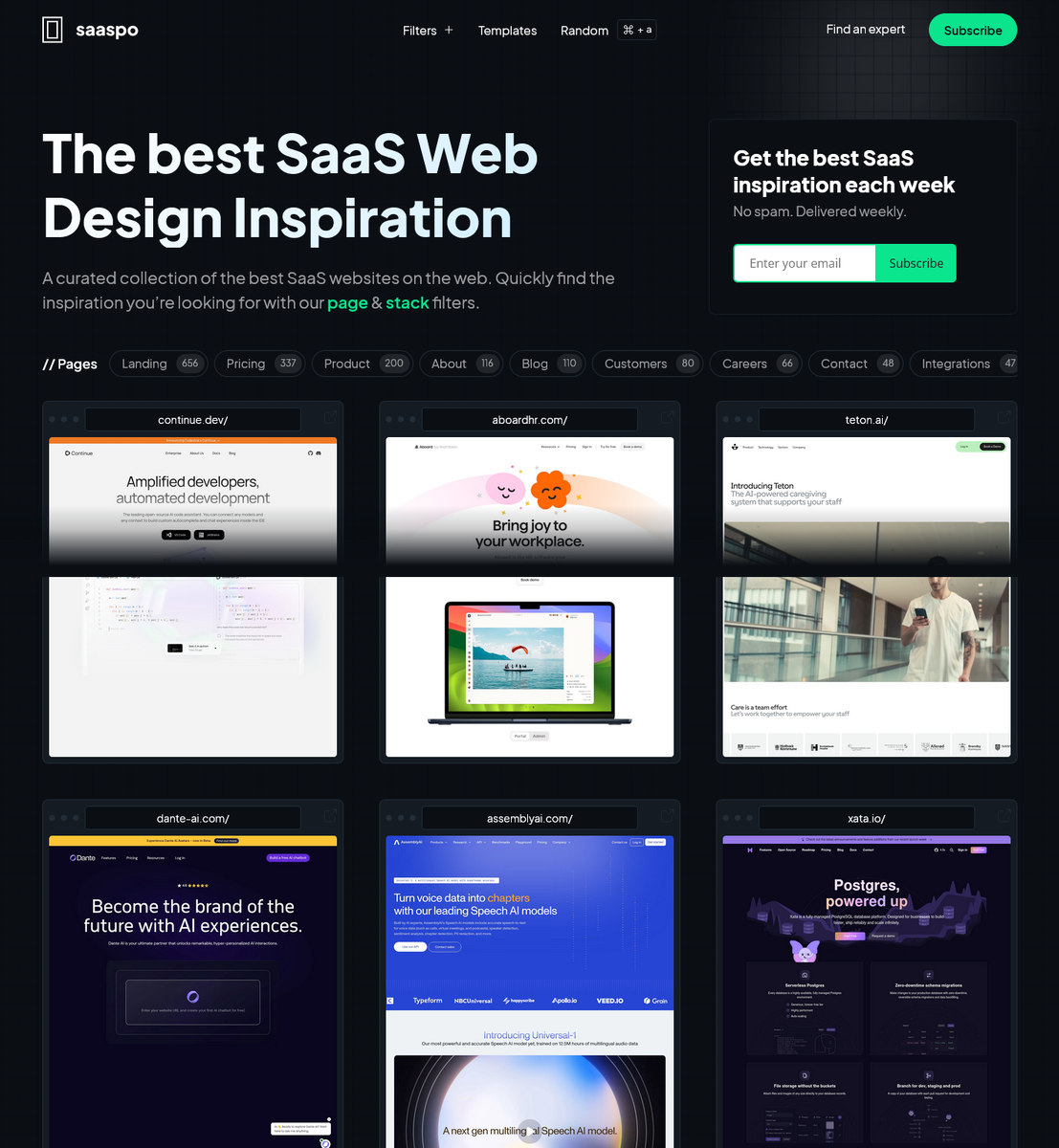    Сайты для SaaS-платформ