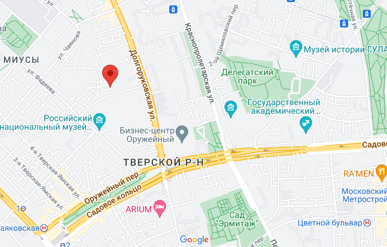 Расположение