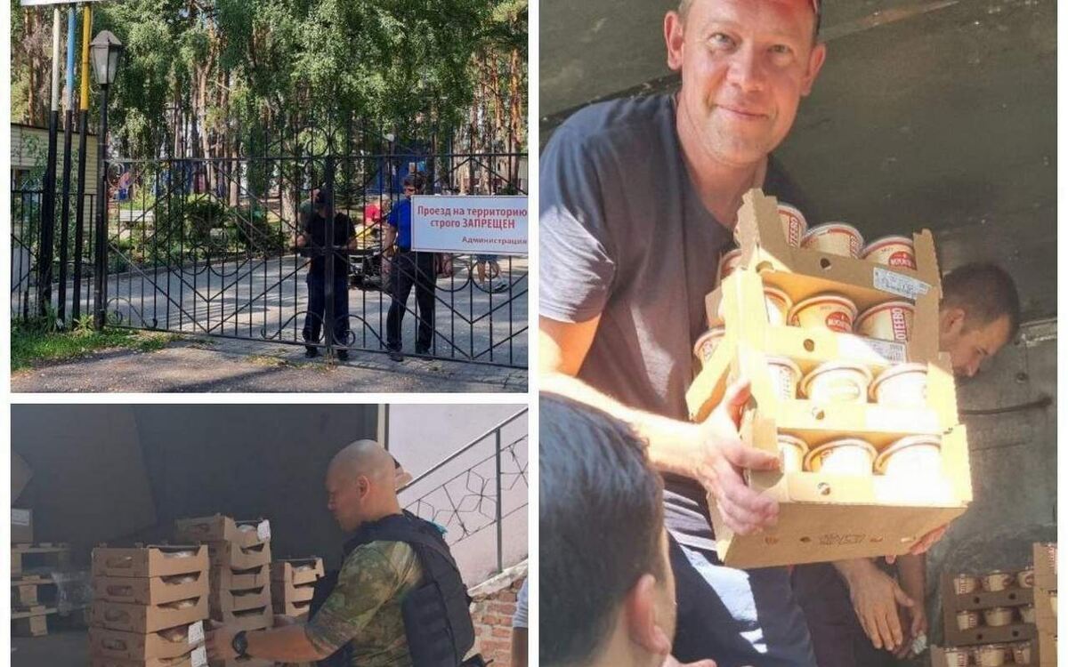    Сотрудники «Молвеста» передали в курские ПВР свою продукцию Фото: ГК «Молвест»