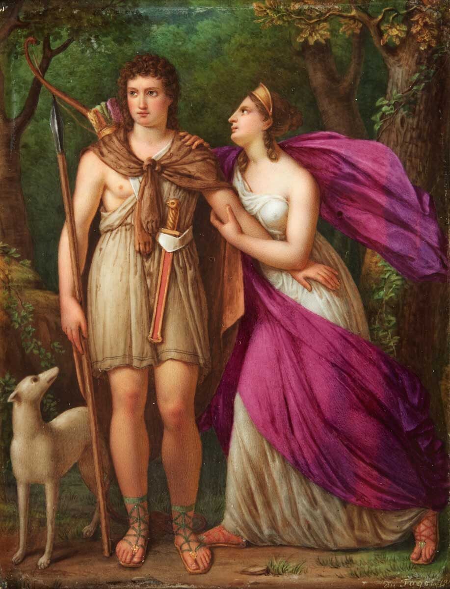 «Ипполит и Федра» , Жан-Франсуа Сципион дю Фаже , 1836 г., Sotheby’s