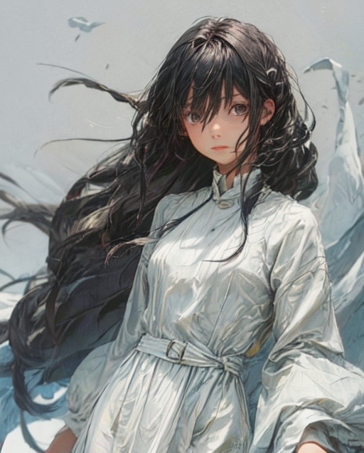 Моё изображение из PixAi (Как выглядела гг до смены цвета волос)