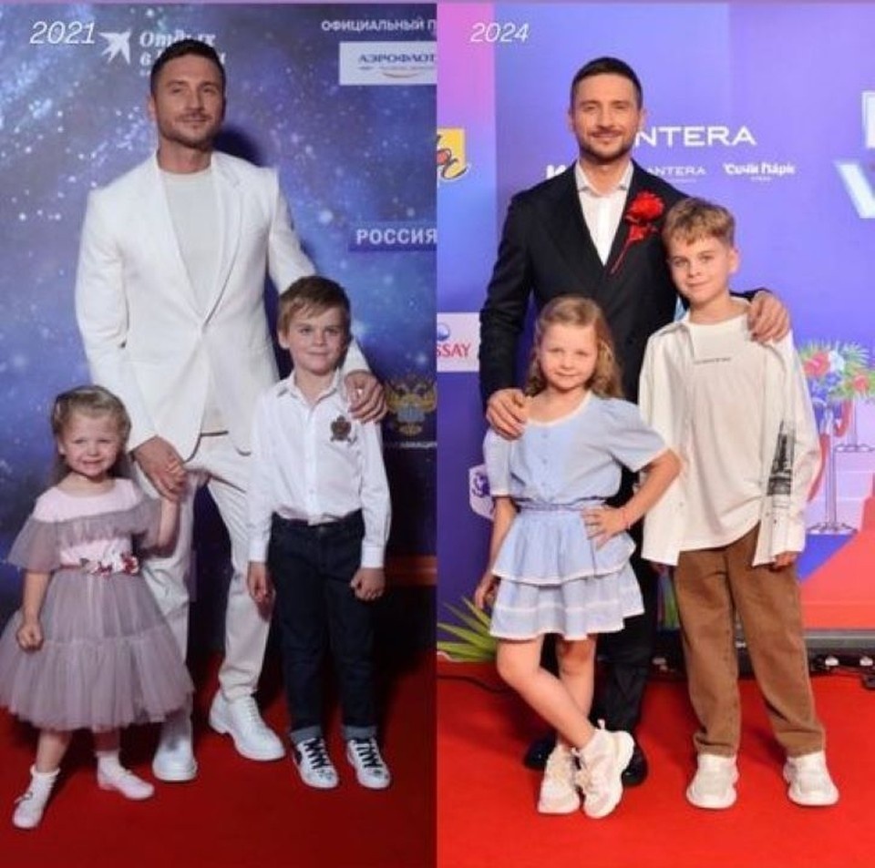    Лазарев с детьми. Фото из соцсетей артиста