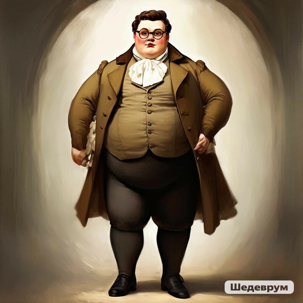 Пьер Безухов. Сгенерировано с помощью нейросети Шедеврум