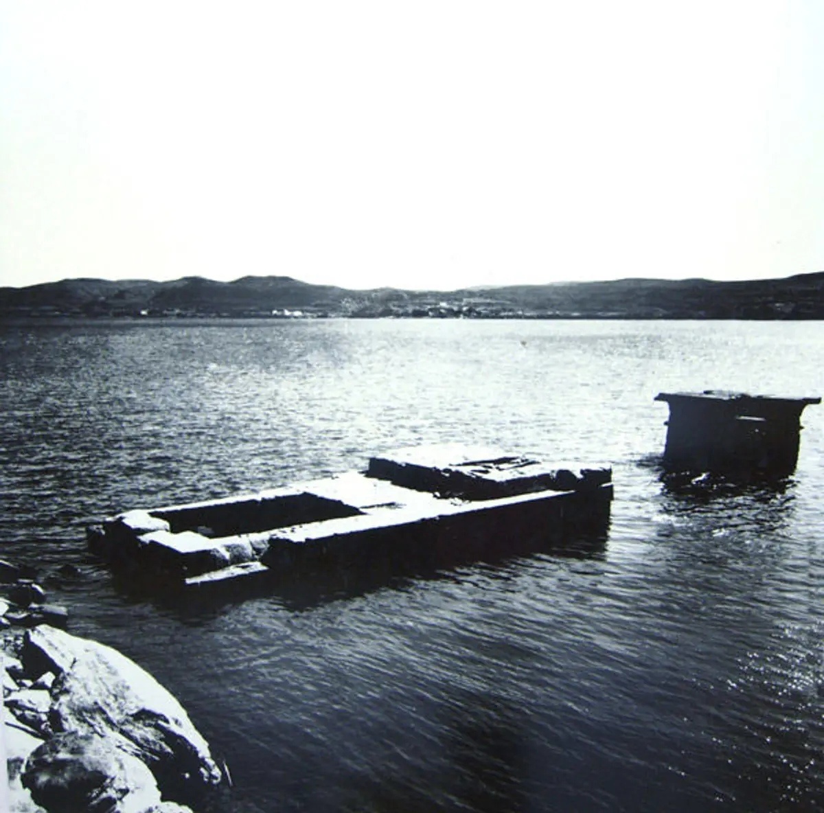 Храм Дендур во время ежегодного наводнения, фото 20-х годов прошлого века.