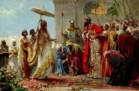 Царица Савская приходит к Соломону.