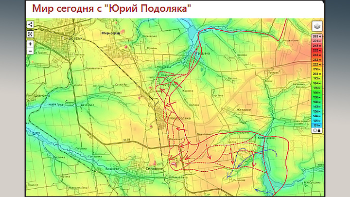 ВРАГ НЕ МОЖЕТ СДЕРЖАТЬ НАТИСК РОССИИ. СКРИН С ТГ-КАНАЛА "МИР СЕГОДНЯ С "ЮРИЙ ПОДОЛЯКА"