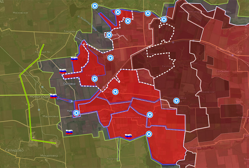    На Покровск, итоги недели