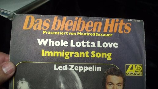 017 Led Zeppelin Whole Lotta Love - Immigrant Song 7single Atlantic Germany