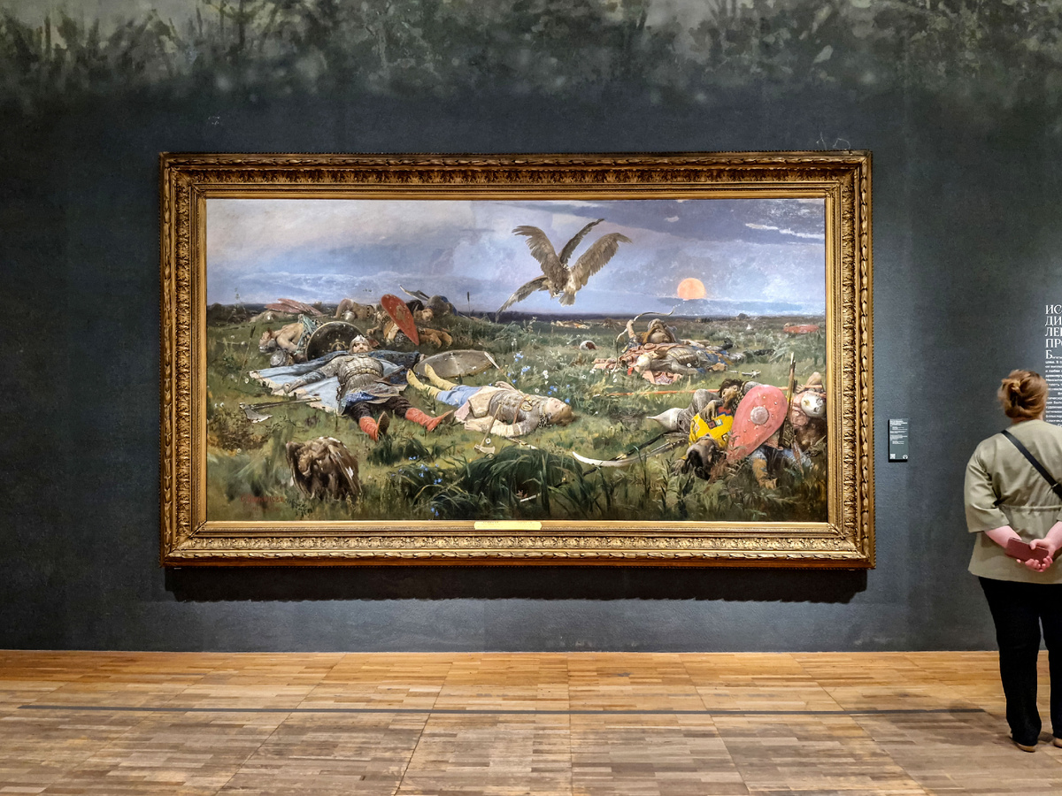 В.М.Васнецов «После побоища Игоря Святославича с половцами»