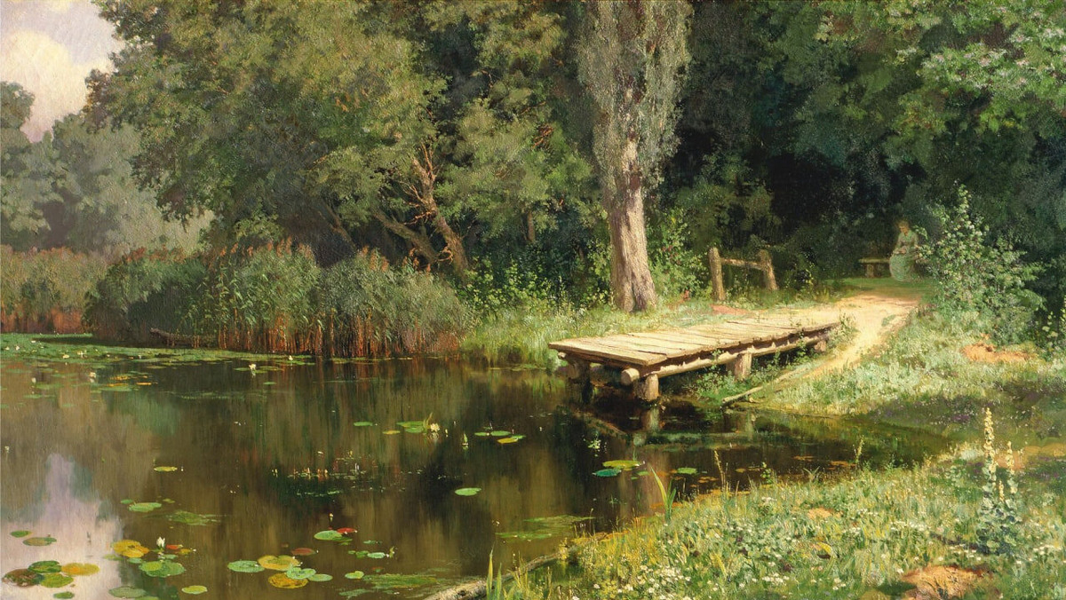    И. Левитан «Заросший пруд», 1887 г.