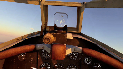 Бой на Як-1Б в VR шлеме в War Thunder.