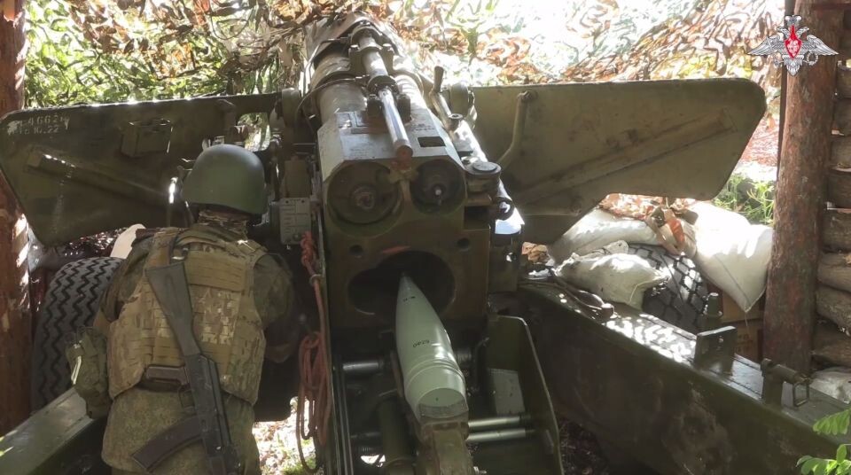    Российские артиллеристы . Источник: кадр видео, t.me/mod_russia