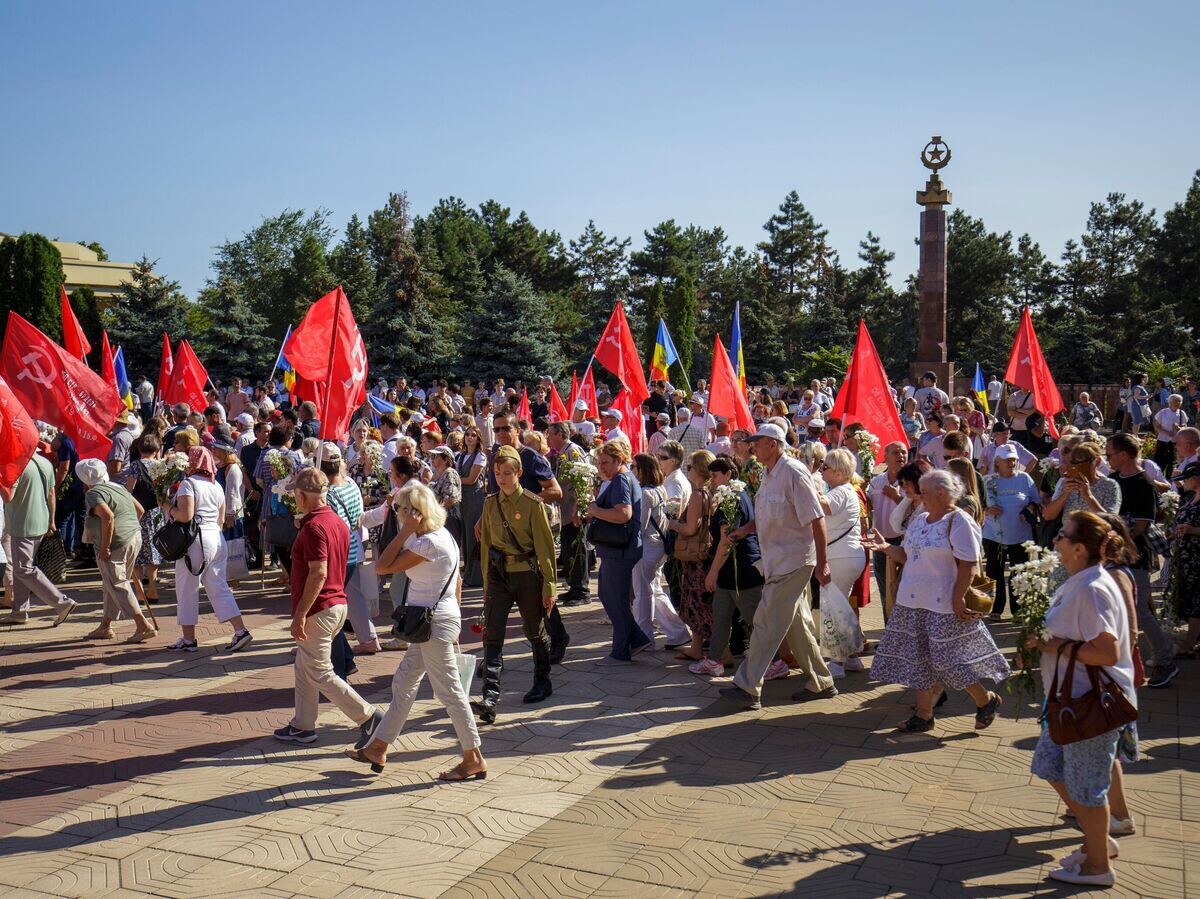    Мероприятия в Молдавии в честь 80-летия освобождения республики от фашистской оккупации© Sputnik / Родион Прока