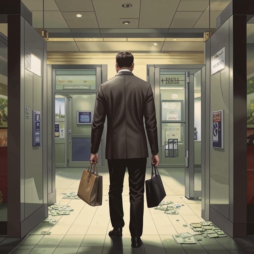 Так я себе представлял когда себя когда понесу деньги в банк.