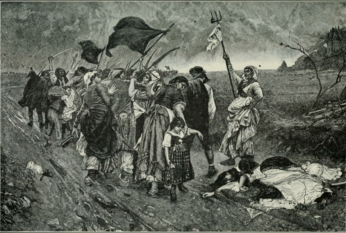 Крестьянское восстание из-за голодомора во Франции.