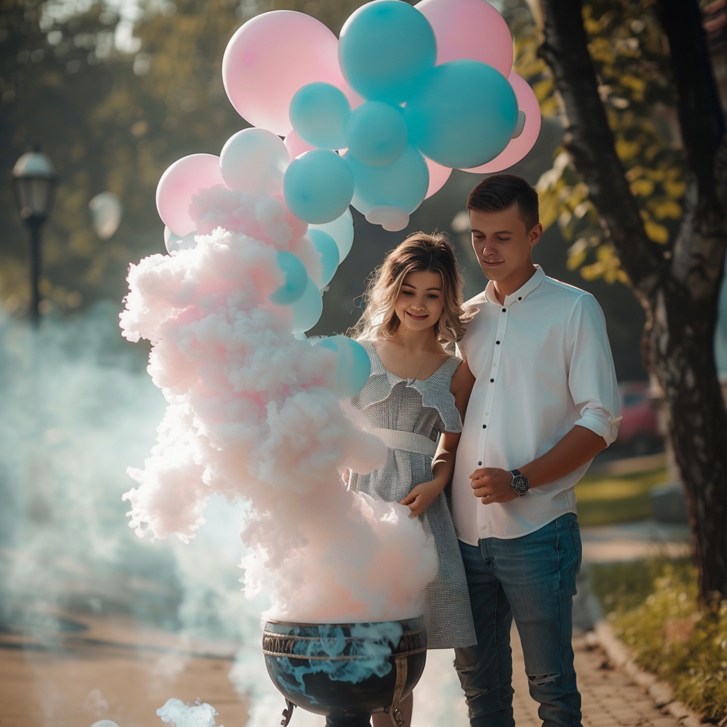 сухой лед на гендер пати