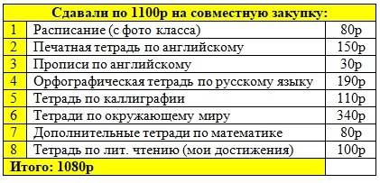 Тетради не программные, учитель сам подбирал те, что нужны нашему классу.
