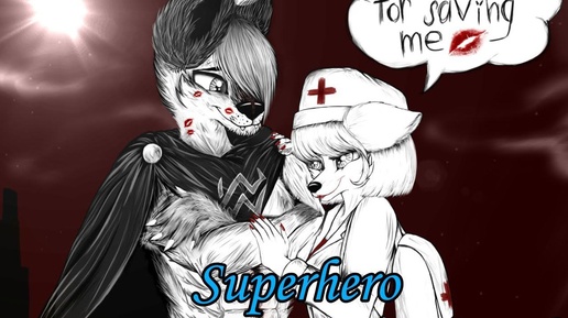 Superhero/ Madame la Noora Moon x Milord Night de Wolf (๑❤️ᆺ💙๑)