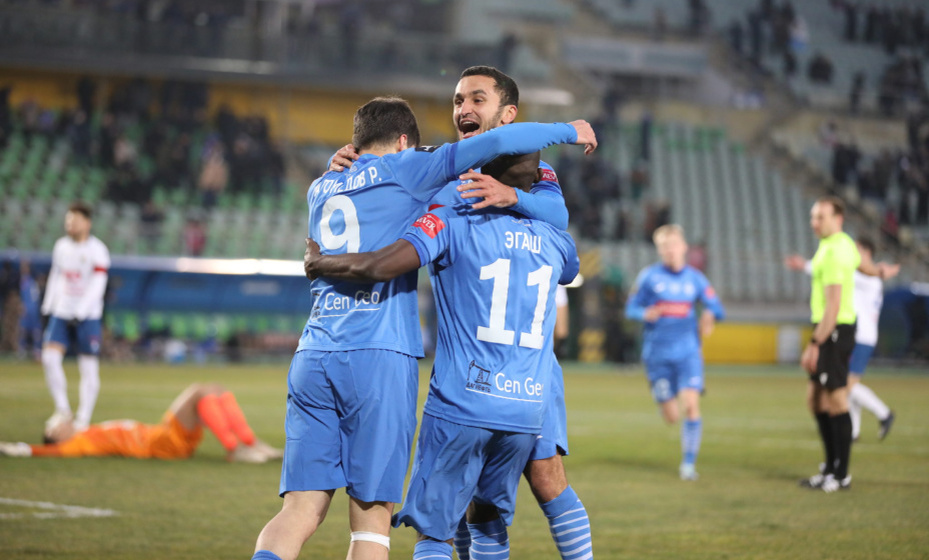    У махачкалинского "Динамо" — первая победа в РПЛ. Фото: соцсети "Динамо" Махачкала