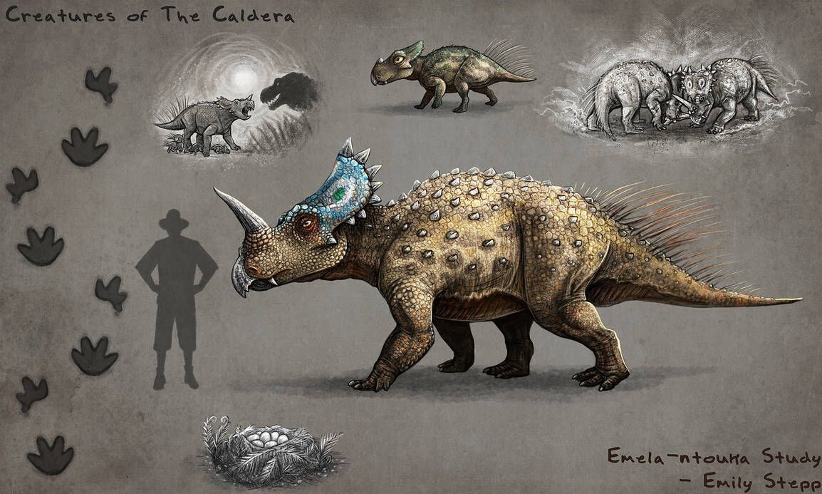 Эмела-нтука похож на цератопса