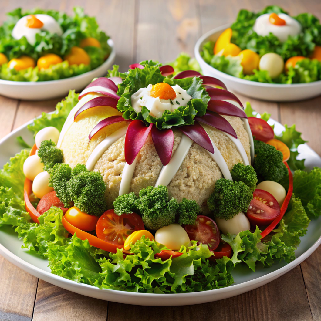 Рецепт салата «Мимоза» с рисом и консервами