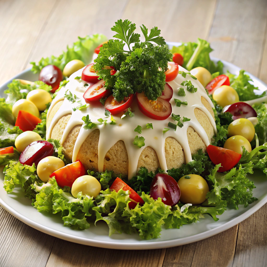 Рецепт салата «Мимоза» с рисом и консервами