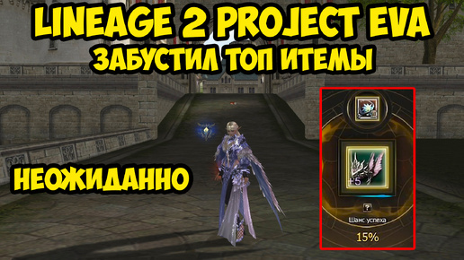 Забустил топ итемы в Lineage 2 Project Eva.