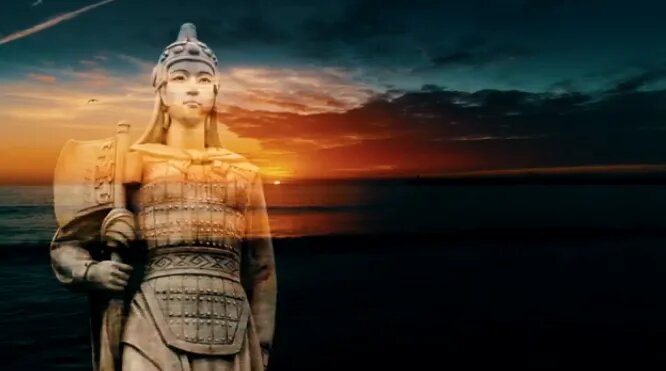 «Пусть она останется во дворце с тобой. Война — мужское дело». (Скриншот / ganjingworld.com)