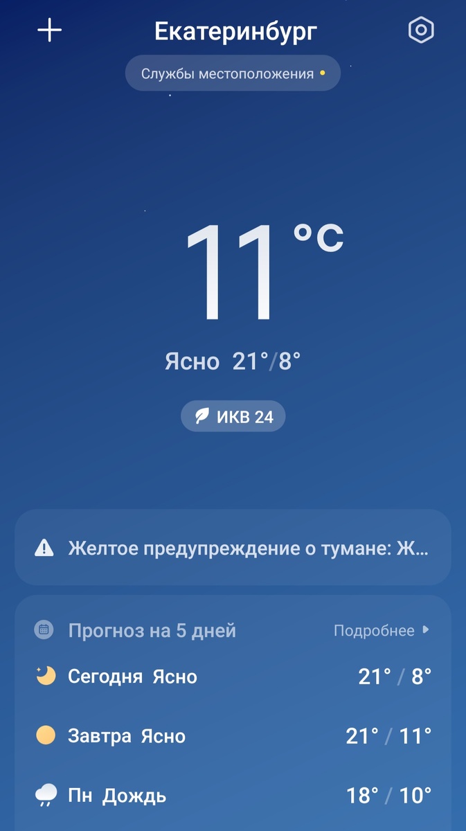 Ну вот в понедельник можно опять ждать дождь.